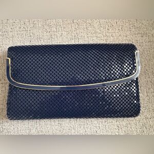 Vintage Navy and Gold Clutch